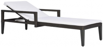 Шезлонг-лежак плетеный с матрасом-thumbs-Фото1