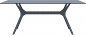 Стол пластиковый Siesta Contract Ibiza Table 180 пластик, ламинат HPL антрацит Фото 5