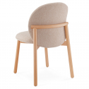 Стул деревянный с обивкой Tagliamento Meiko бук, букле натуральный, бежевый Фото 4