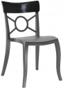 Стул пластиковый PAPATYA Opera-S стеклопластик, поликарбонат антрацит, черный Фото 1