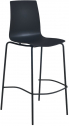 Стул пластиковый барный PAPATYA X-Treme BSL Pro сталь, стеклопластик черный Фото 1