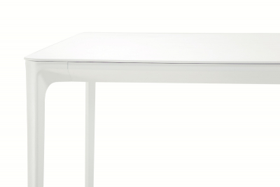 Стол обеденный металлический Grattoni Bahamas алюминий белый Фото 6