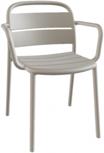 Кресло пластиковое PAPATYA Balat-K стеклопластик светло-серый Фото 1