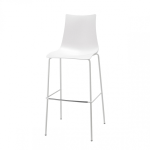 Стул барный пластиковый Scab Design Zebra Technopolymer сталь, технополимер лен Фото 5