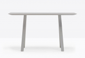 Стол барный ламинированный PEDRALI Arki-Table Compact сталь, алюминий, компакт-ламинат HPL бежевый, серый Фото 4