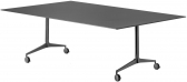 Стол складной на колесах PEDRALI Ypsilon Tilting алюминий, компакт-ламинат HPL черный Фото 4