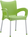 Кресло пластиковое Siesta Contract Romeo алюминий, полипропилен светло-зеленый Фото 1