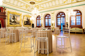 Стул прозрачный полубарный Chiavari Bar 65