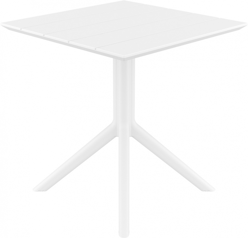 Стол пластиковый Paris Table 70, белый, 700х700х740 мм