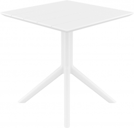 Стол пластиковый Paris Table 70, белый, 700х700х740 мм