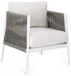 Кресло лаунж плетеное с подушками-thumbs-Фото1