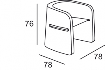Кресло пластиковое с обивкой-thumbs-Фото4