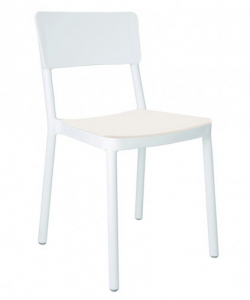 Стул пластиковый с обивкой Resol Lisboa upholstered seat chair стеклопластик, ткань Фото 1