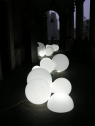 Светильник пластиковый уличный Полусфера SLIDE 1/2 Globo 60 Lighting OUT полиэтилен белый Фото 6