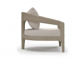 Кресло деревянное с подушкой SNOC Whale Ash тик, олефин пепельный Фото 3