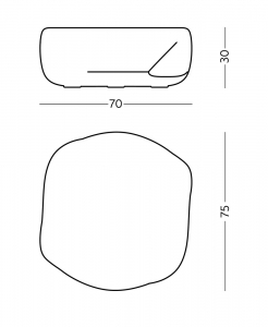 Столик пластиковый журнальный SLIDE Reborn Standard полиэтилен туманный белый Фото 2