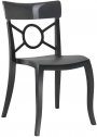 Стул пластиковый PAPATYA Opera-S стеклопластик, поликарбонат черный, дымчатый Фото 1