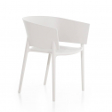 Кресло пластиковое Vondom Africa Basic полипропилен, стекловолокно белый Фото 7
