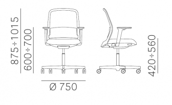 Кресло офисное на колесах-thumbs-Фото3