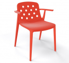 Кресло пластиковое Gaber Isidora B технополимер красный Фото 1