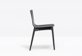 Стул деревянный PEDRALI Malmo ясень, фанера черный ясень Фото 6