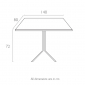 Стол пластиковый складной Siesta Garden Foldable Tables сталь, пластик белый Фото 2