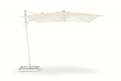 Зонт садовый с подсветкой Grattoni Venezia алюминий, олефин белый Фото 4