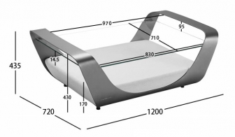 Столик кофейный стеклянный-thumbs-Фото3
