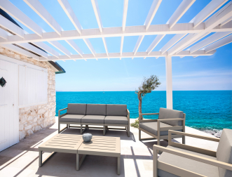 Кресло пластиковое с подушками Mykonos