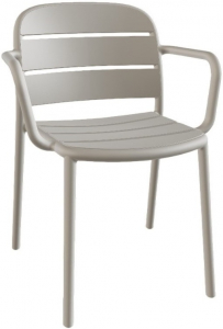 Кресло пластиковое PAPATYA Beykoz-K стеклопластик светло-серый Фото 1