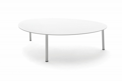 Столик металлический кофейный Grattoni Island алюминий белый Фото 6