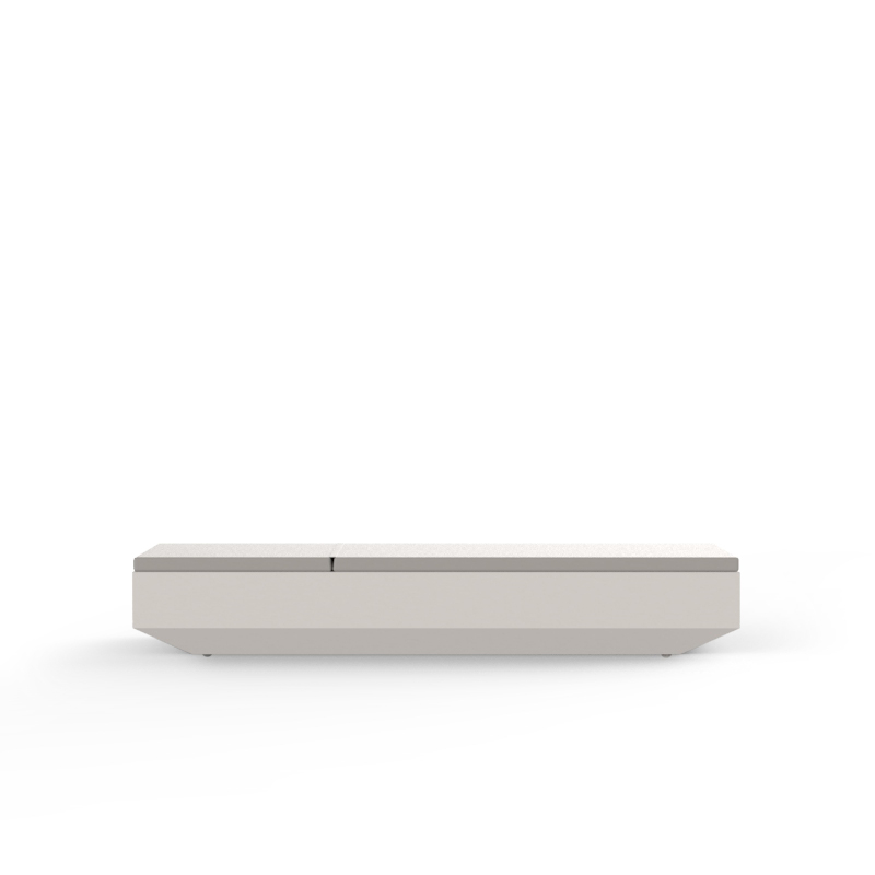 Лежак пластиковый с матрасом Vela Basic