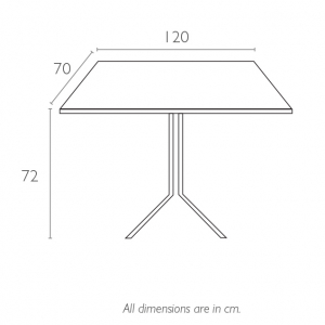 Стол пластиковый складной Siesta Garden Foldable Tables сталь, пластик белый Фото 2