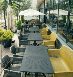 Диван пластиковый Nardi Net Bench стеклопластик антрацит Фото 7