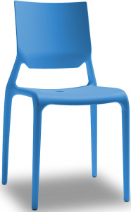 Стул пластиковый Scab Design Sirio стеклопластик синий Фото 1
