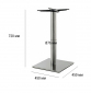 Подстолье металлическое Tron 1274EM нержавеющая сталь стальной матовый Фото 2