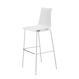 Стул барный пластиковый Scab Design Zebra Technopolymer сталь, технополимер лен Фото 6