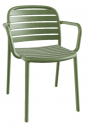 Кресло пластиковое PAPATYA Tarabya-K стеклопластик светло-зеленый Фото 1