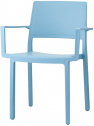 Кресло пластиковое Scab Design Kate стеклопластик голубой Фото 1