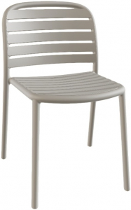 Стул пластиковый PAPATYA Tarabya-S стеклопластик светло-серый Фото 1