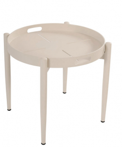 Столик кофейный металлический GARDENIUS Sini алюминий M113 Фото 1