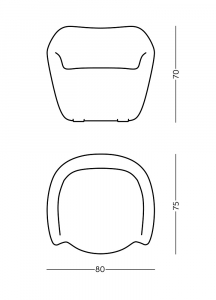 Кресло пластиковое SLIDE Reborn Standard полиэтилен туманный белый Фото 2