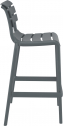 Стул пластиковый барный Siesta Contract Helen Bar 75 стеклопластик темно-серый Фото 9