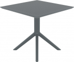 Комплект пластиковой мебели Siesta Contract Sky 80 Air сталь, стеклопластик темно-серый Фото 11