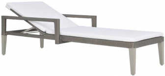 Шезлонг-лежак плетеный с матрасом-thumbs-Фото1