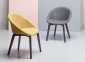 Кресло с обивкой Scab Design Natural Giulia Pop бук, технополимер, ткань венге, желтый Фото 4