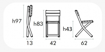 Стул металлический складной-thumbs-Фото3