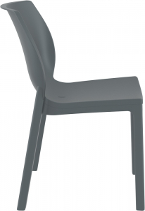 Стул пластиковый Siesta Contract Nora стеклопластик, полипропилен темно-серый Фото 9