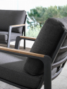 Кресло металлическое с подушками Garden Relax Jalisco алюминий, тик, акрил антрацит, тик, темно-серый Фото 8
