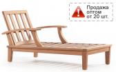 Шезлонг-лежак деревянный WArt Calypso ироко Фото 1